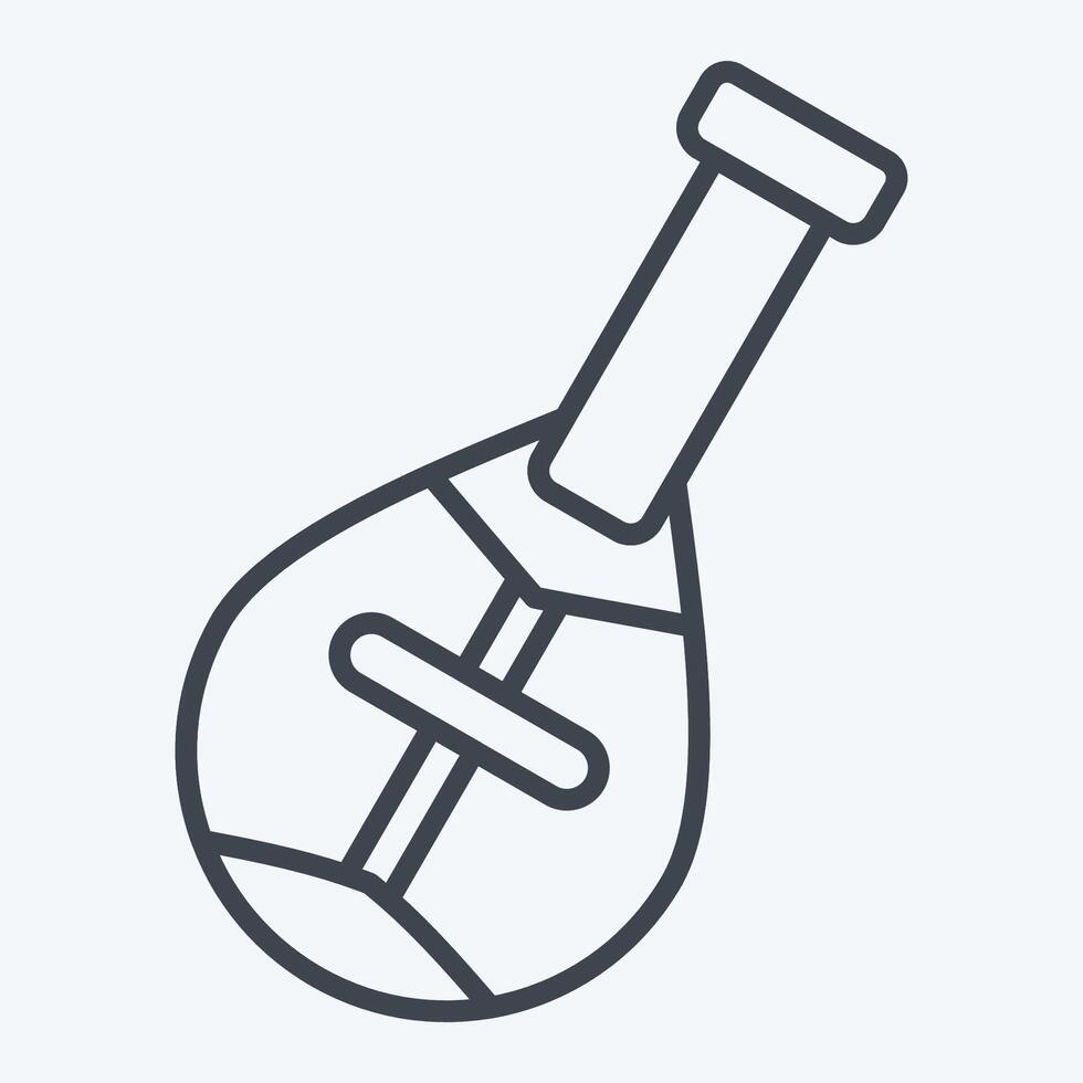 Icon Dombra. related to Kazakhstan symbol. line style. design editable vector