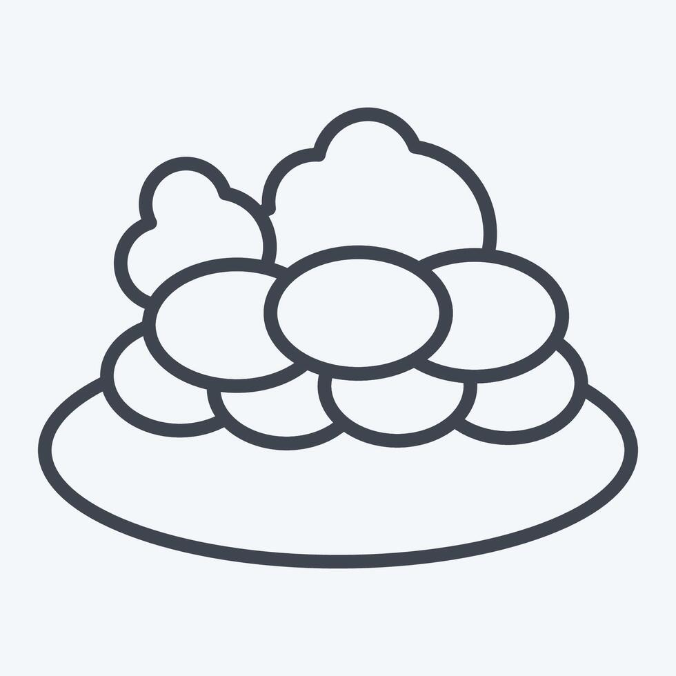 Icon Kazy. related to Kazakhstan symbol. line style. design editable vector