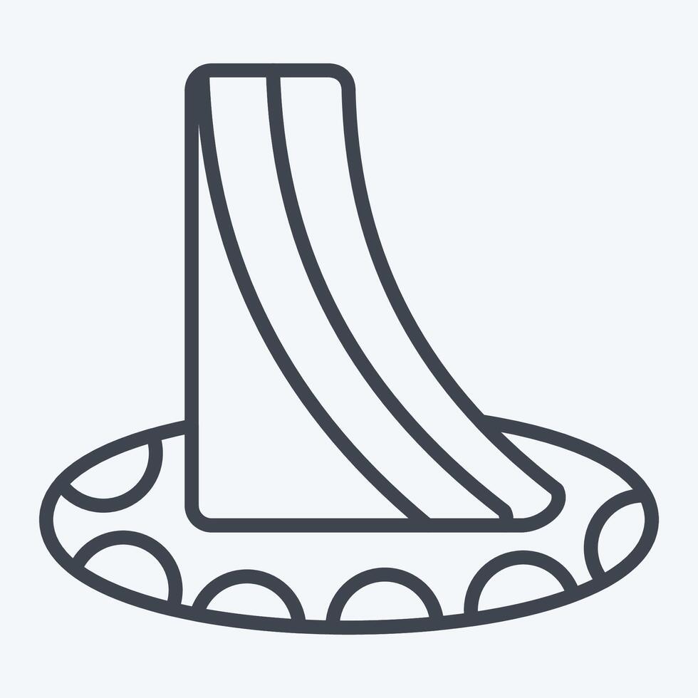 Icon Tent. related to Kazakhstan symbol. line style. design editable vector