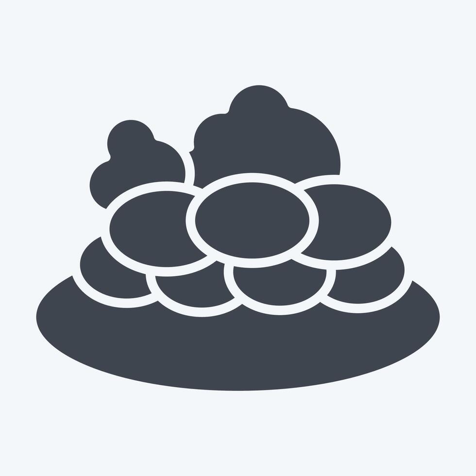 Icon Kazy. related to Kazakhstan symbol. glyph style. design editable vector