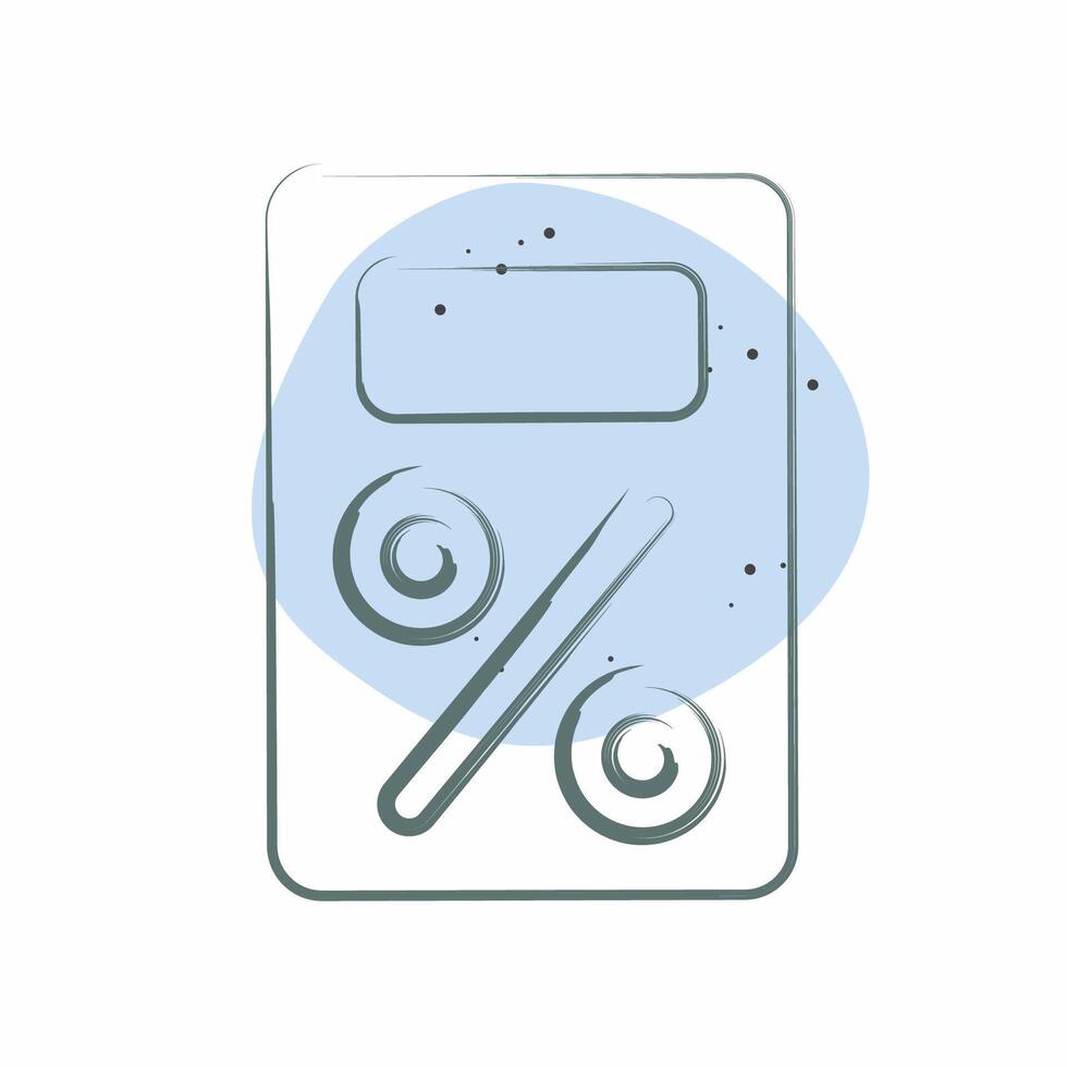 Icon Tax. related to Audit symbol. Color Spot Style. design editable vector