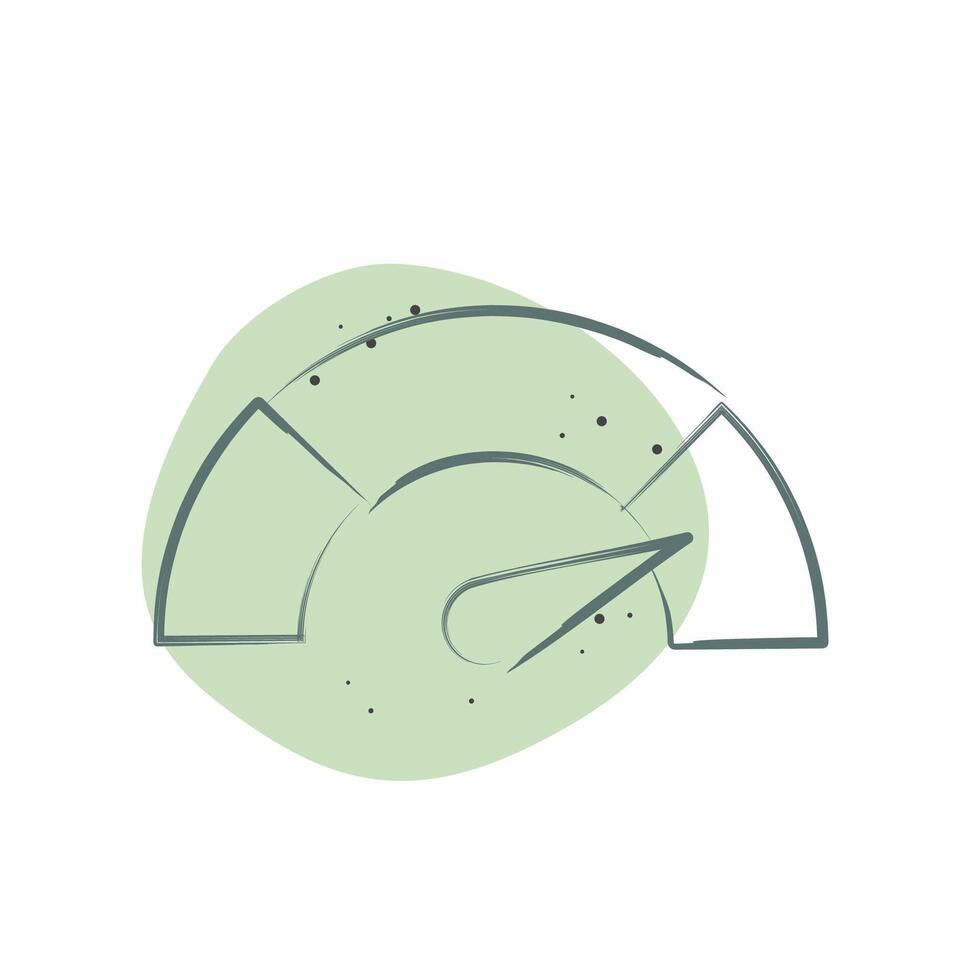 Icon Performance. related to Audit symbol. Color Spot Style. design editable vector