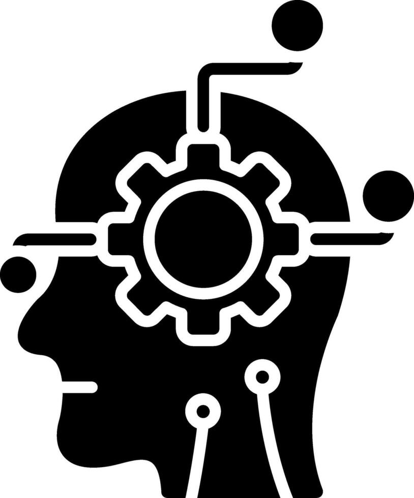 Artificial Intelligence Functional Flat Style vector