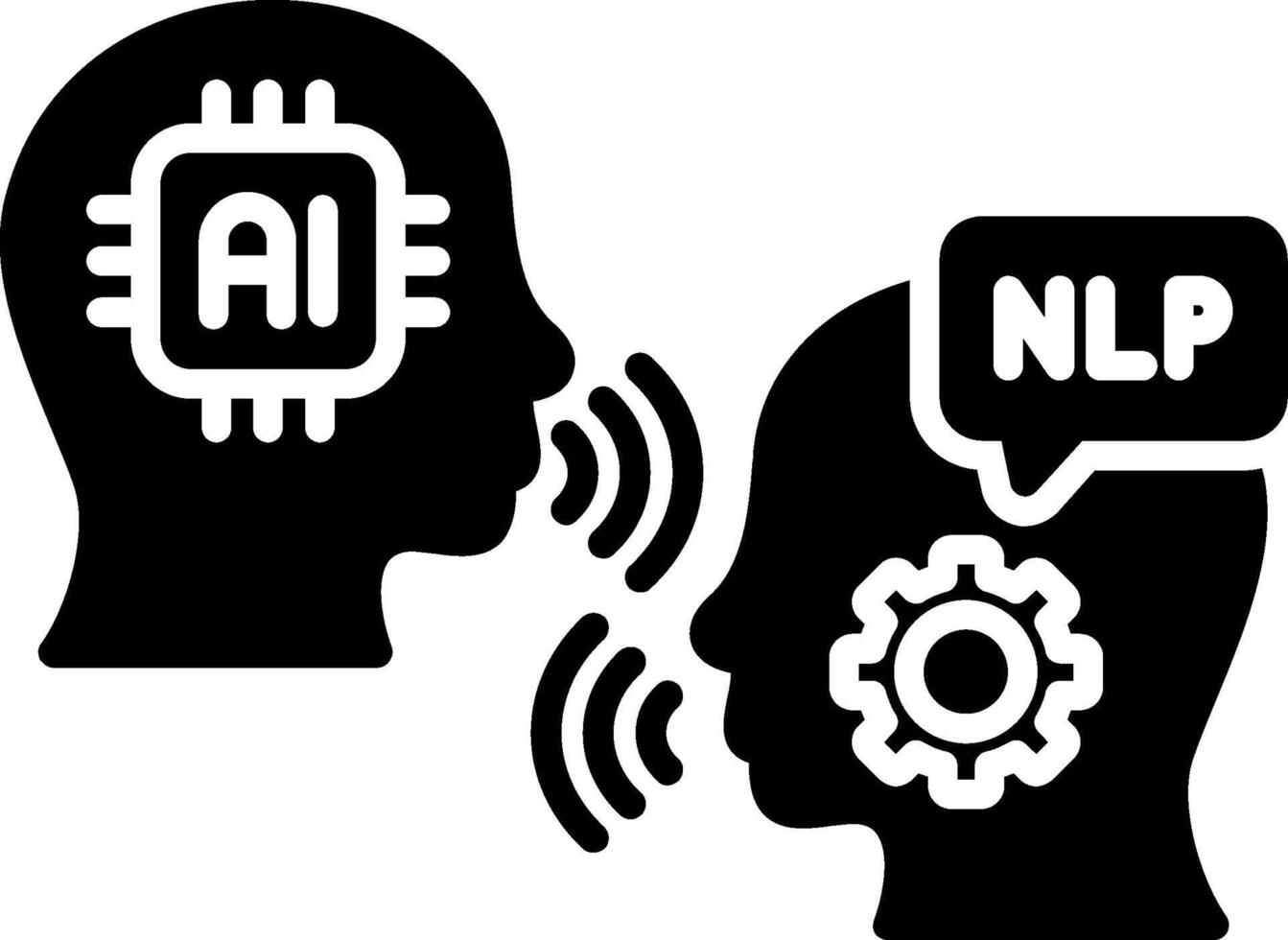 Nlp Minimalist Graphic vector