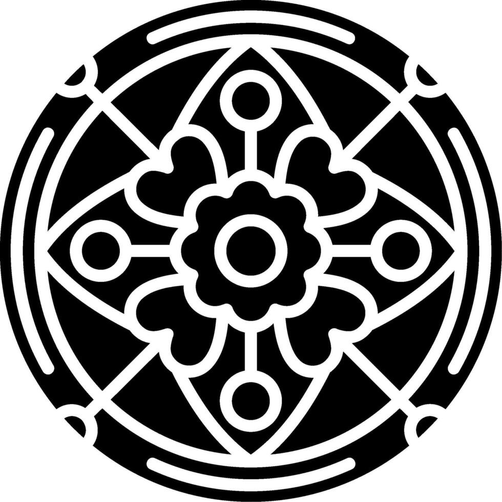 Mandal Contrast Art vector