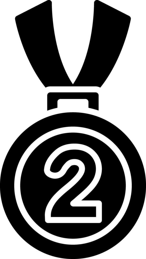 2nd Prize Bold App Illustration vector