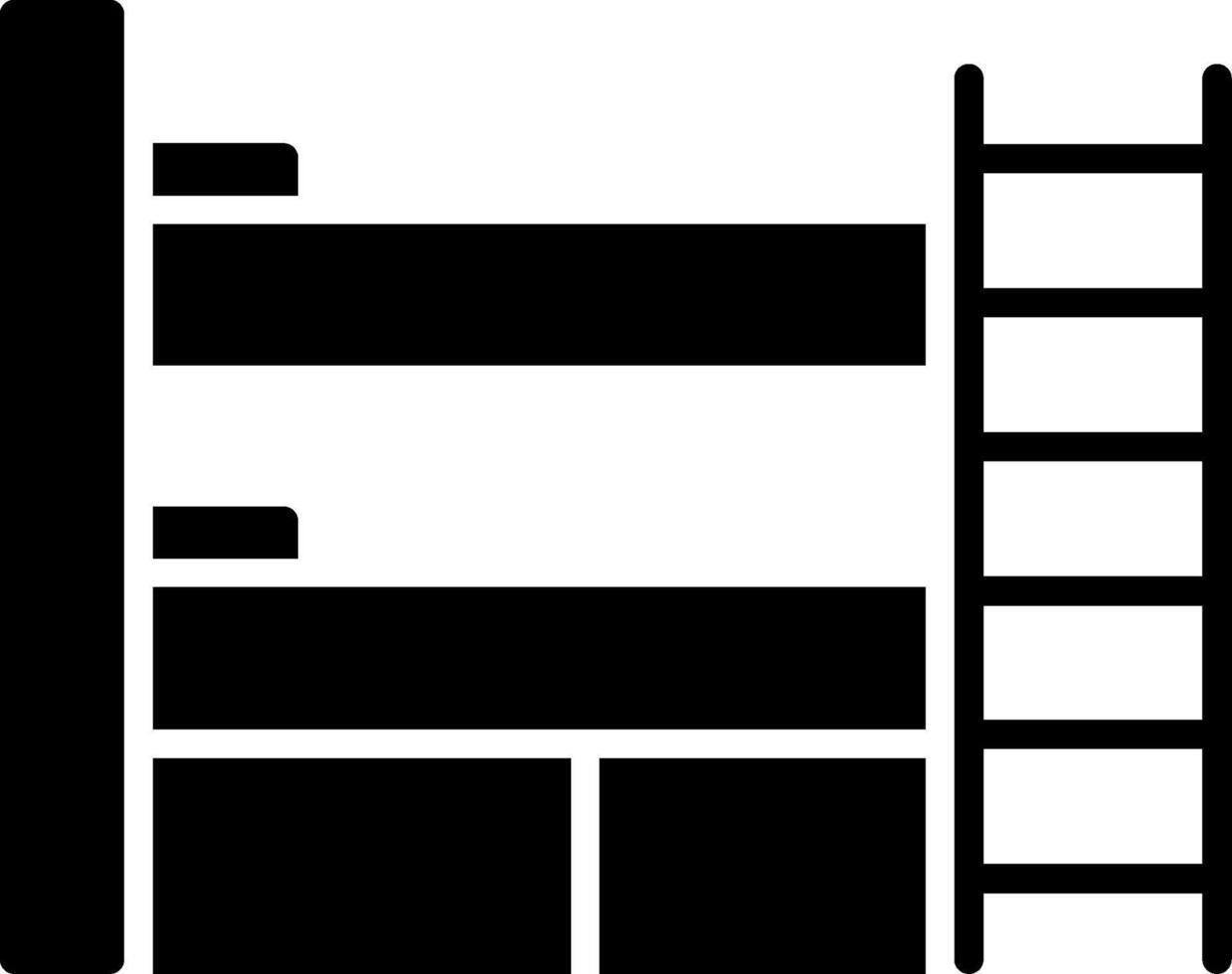 Bunk Bed Soft Shadow Design vector