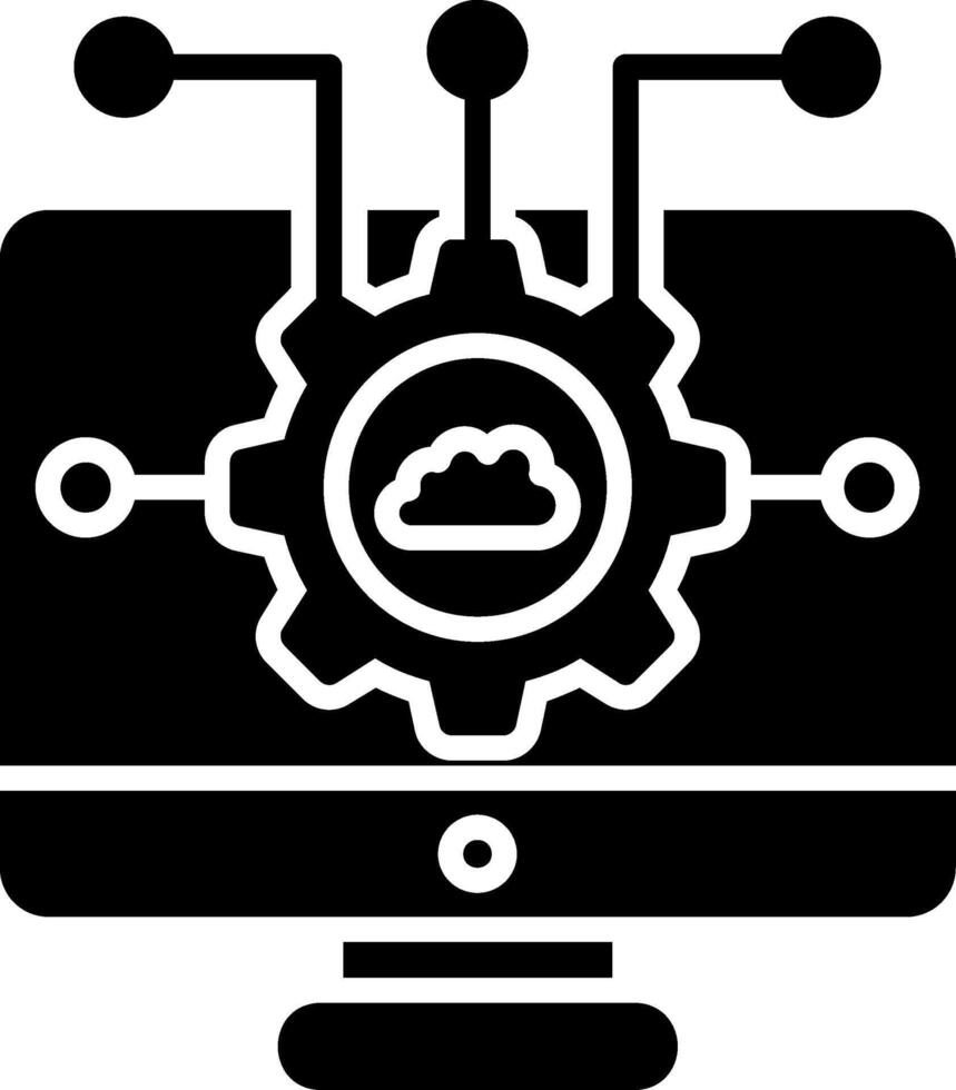 Edge Computing Bold App Illustration vector