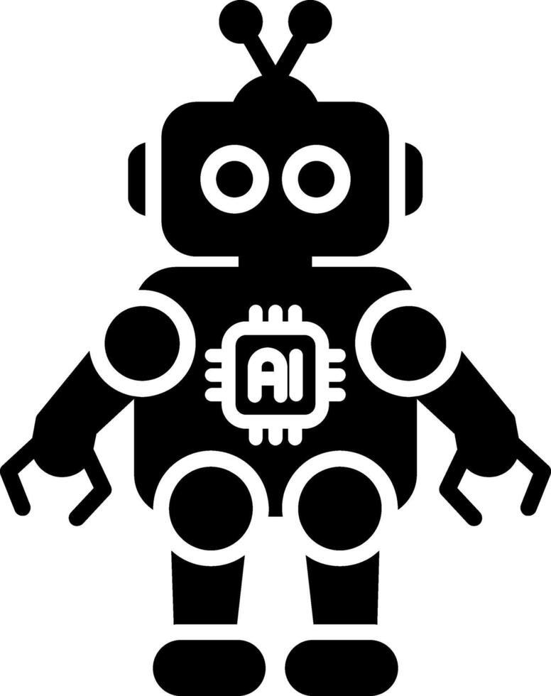 Robot Geometric Shape Symbol vector