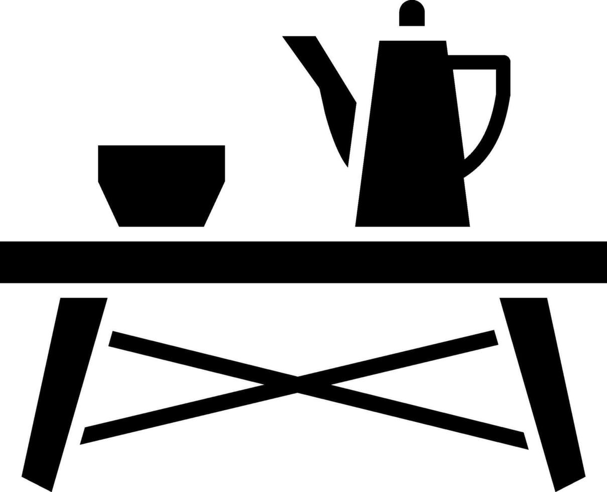 Coffee Table 3D Line Art Piece vector