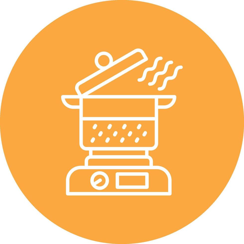 Cooker Interactive Icon Badge vector
