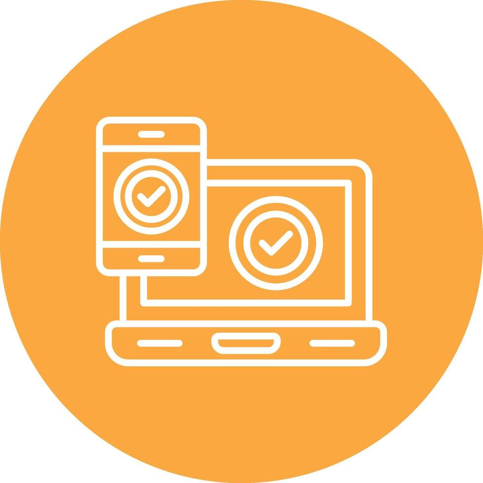 Cross Platform Lined Visual Concept vector