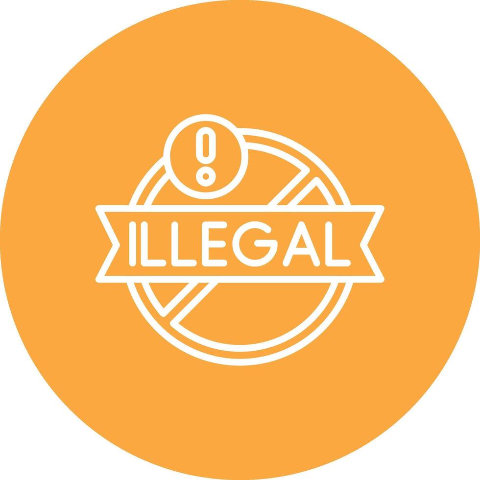 Illegal Digital Abstract Form vector