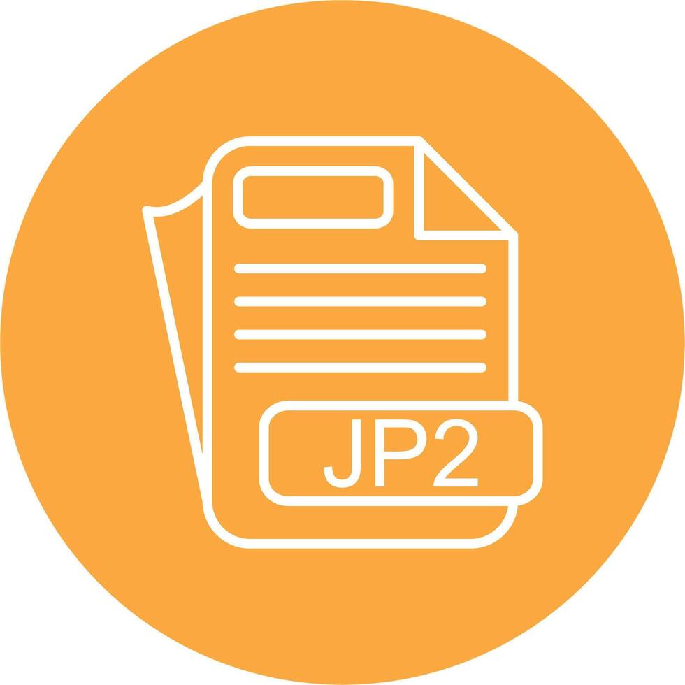 Jp2 File Format Digital Concept Icon vector
