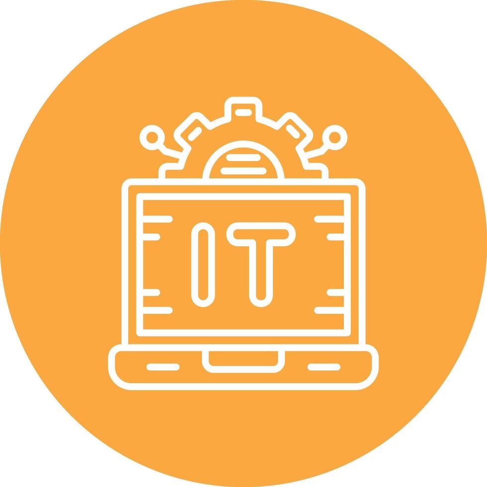 Information Technology Soft Color Illustration vector