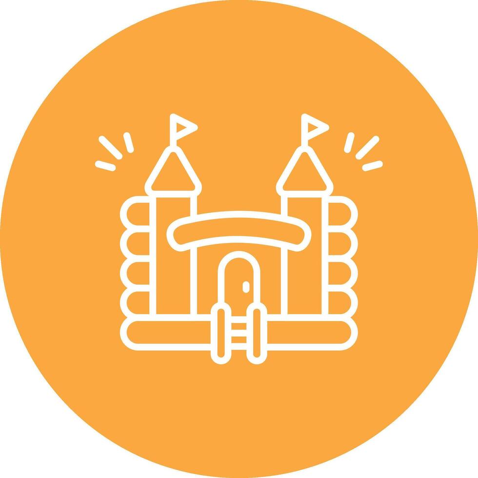 Inflatable Castle Smart UI Graphic vector