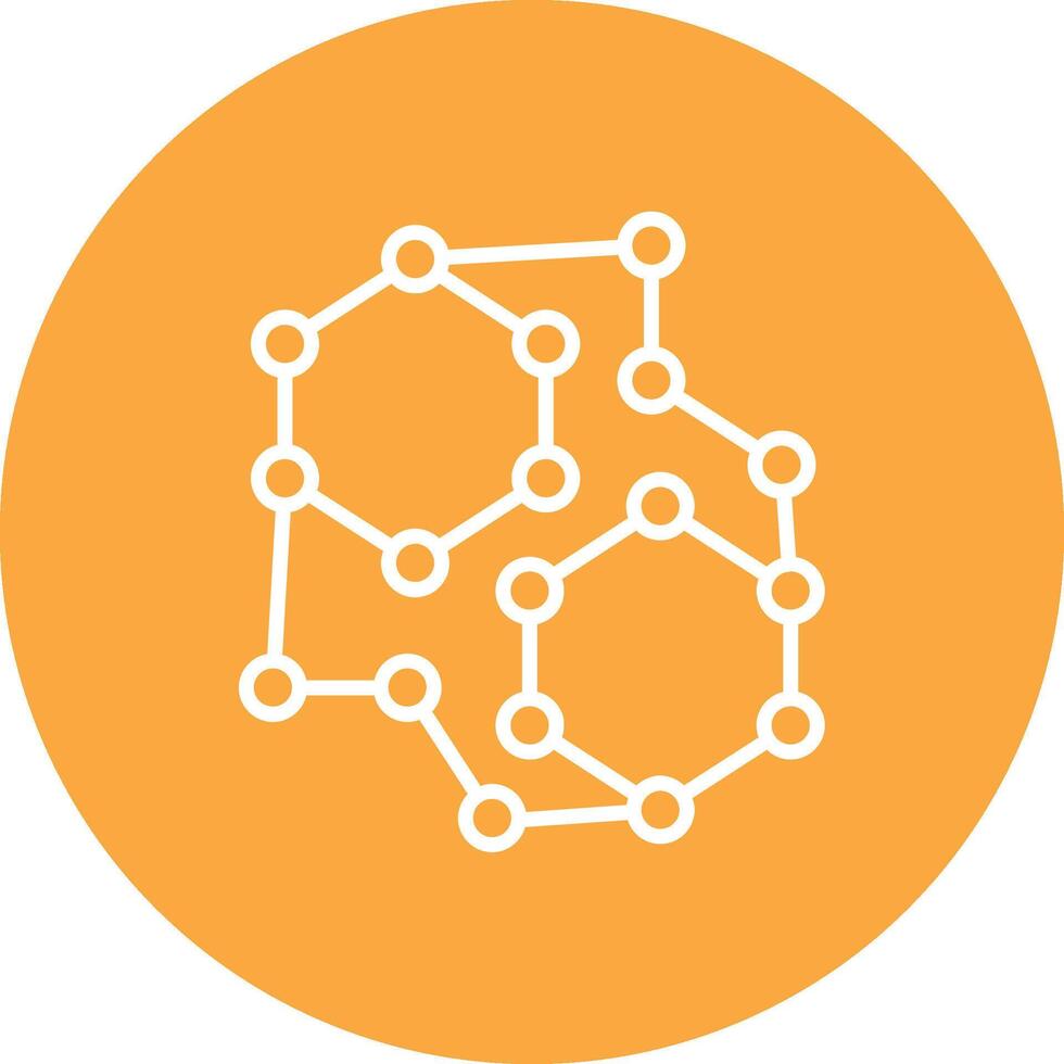 Molecular Conceptual Line Work vector