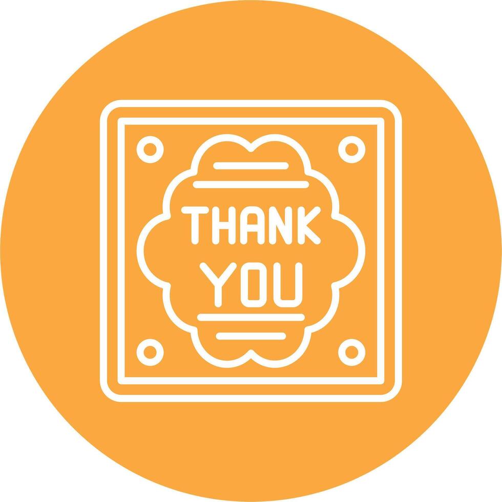 Thank You Modern App Icon vector