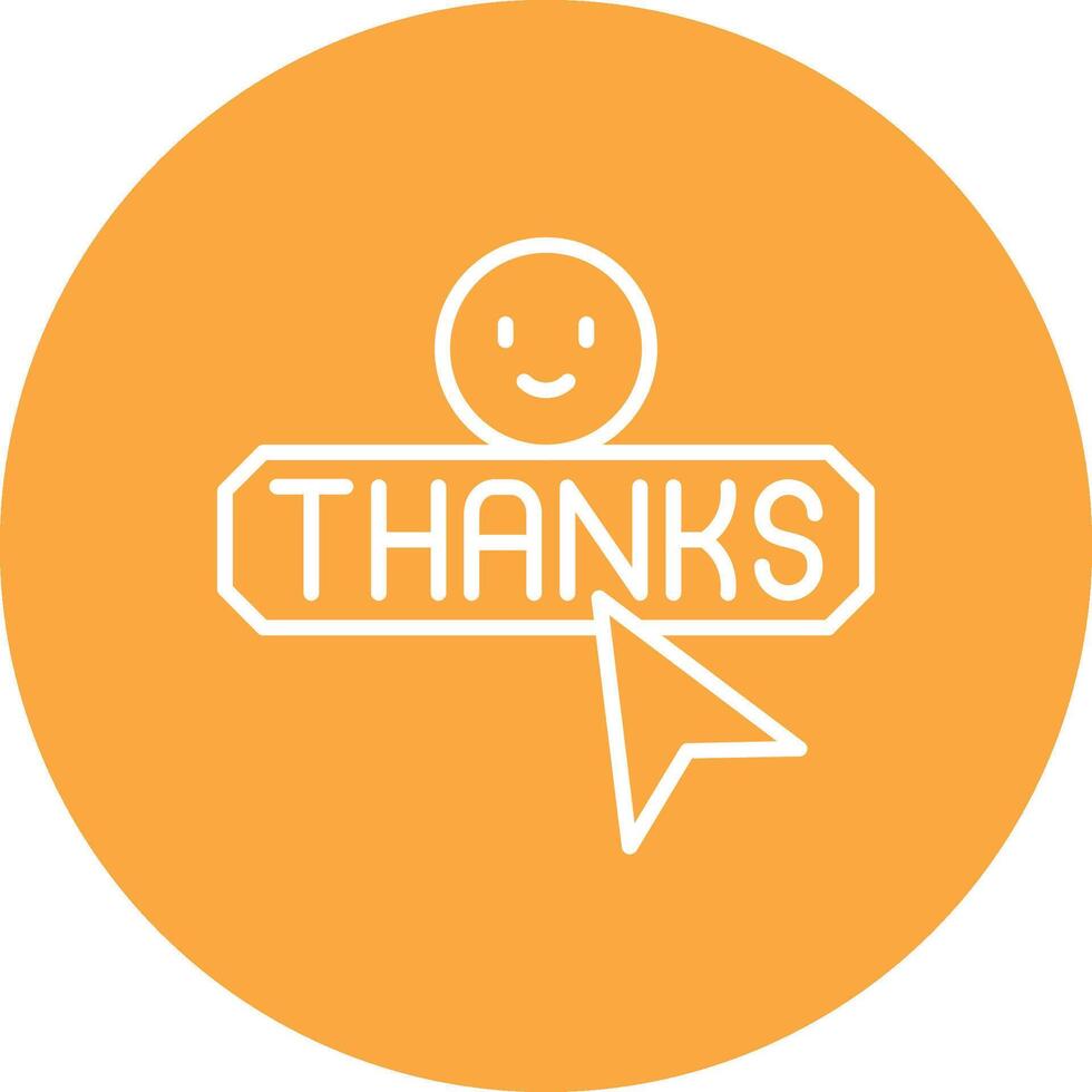 Thanks Mobile Ready Icon vector