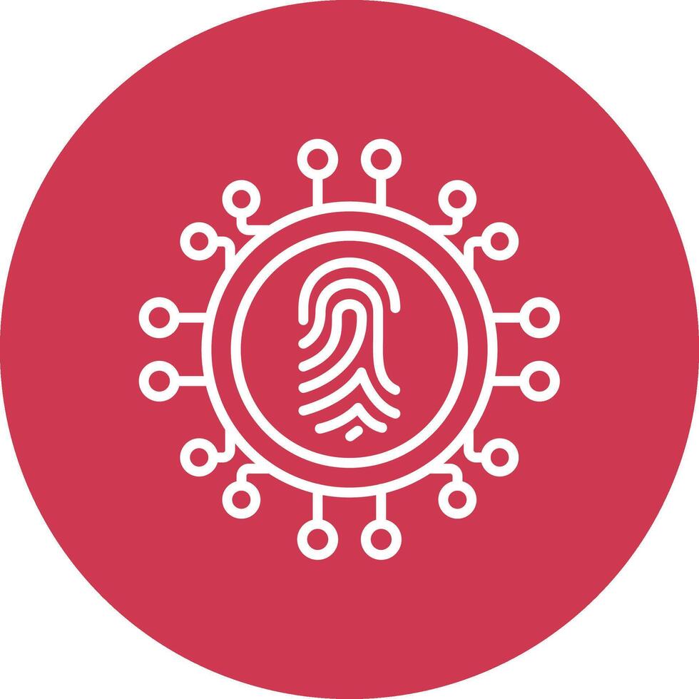 Biometrics Modern Tech Icon vector