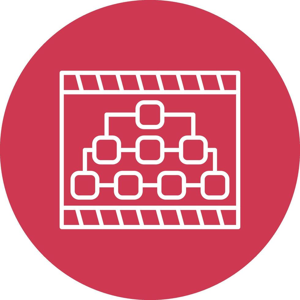 Hierarchy Structure Outlined App Visual vector