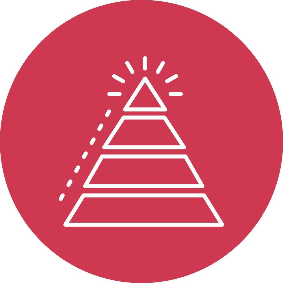 Pyramid Chart Bold App Illustration vector