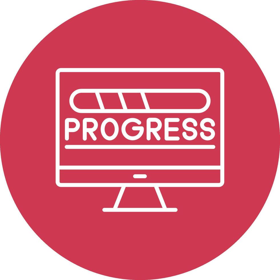 Progress Bright Flat Element vector