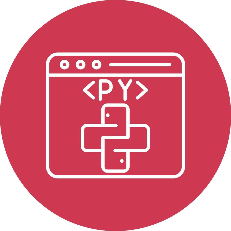 Python Crisp Flat Art vector