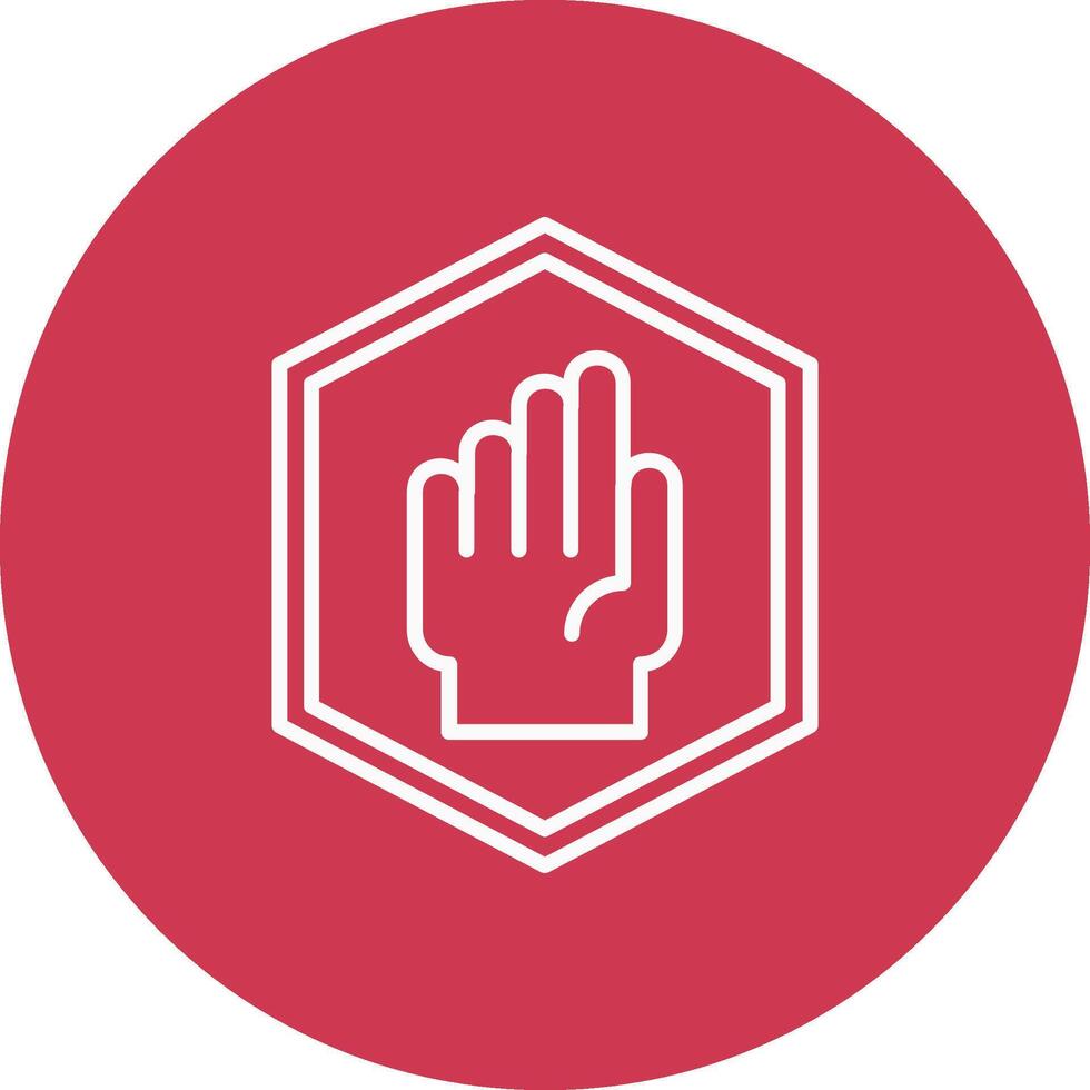 Restricted Area Stylish App Element vector