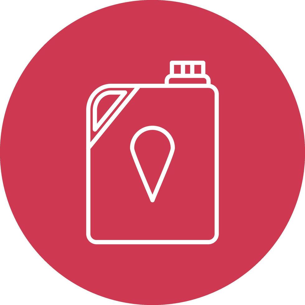 Sodium Hypochlorite Rounded Line Illustration vector