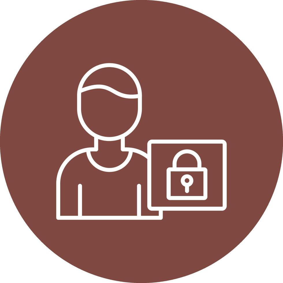 Authorization 3D Styled Symbol vector
