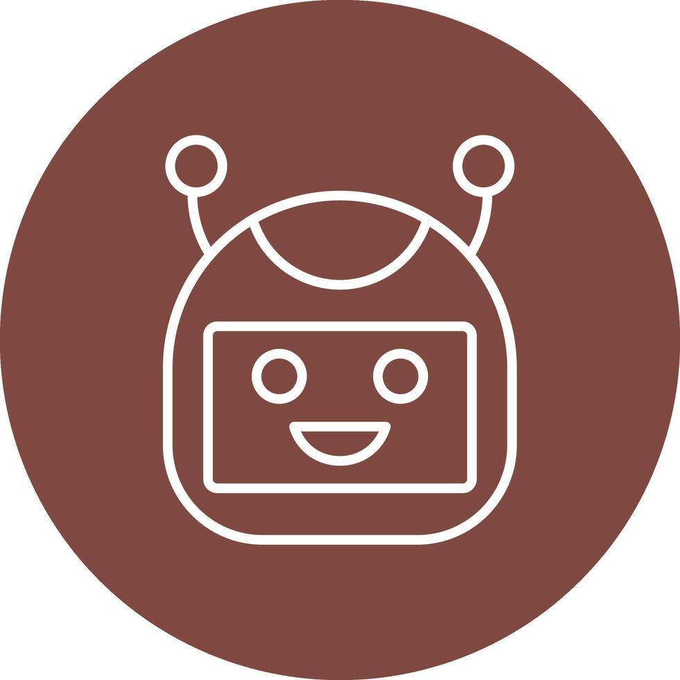 Bot Color Accent Visual vector