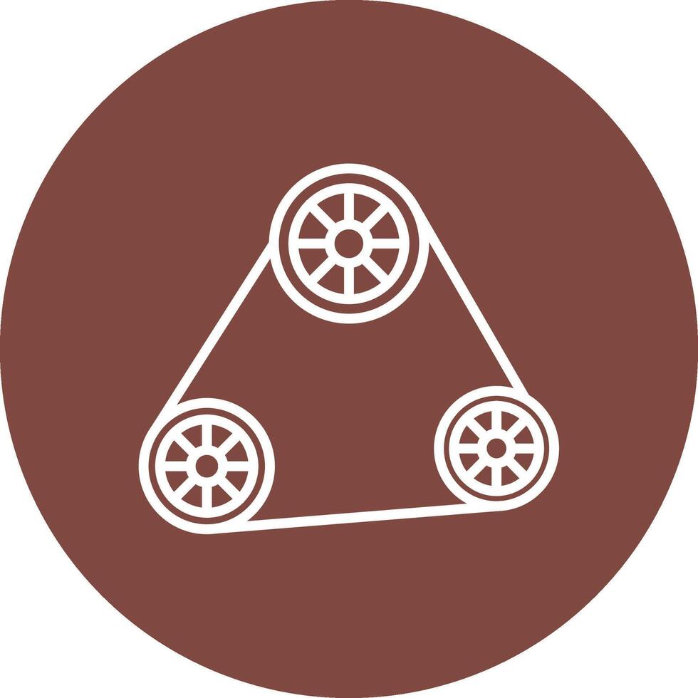 Belt Drive Kit Minimal Touch Graphic vector