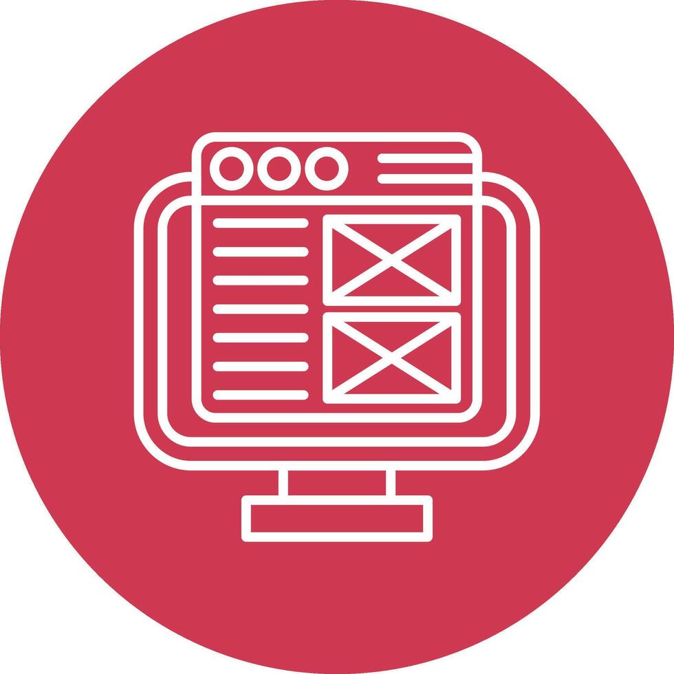 Web Design Simple UI Visual vector