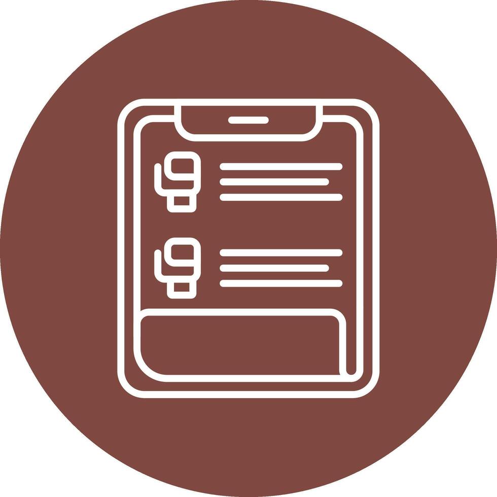 Clipboard Mobile App Graphic vector