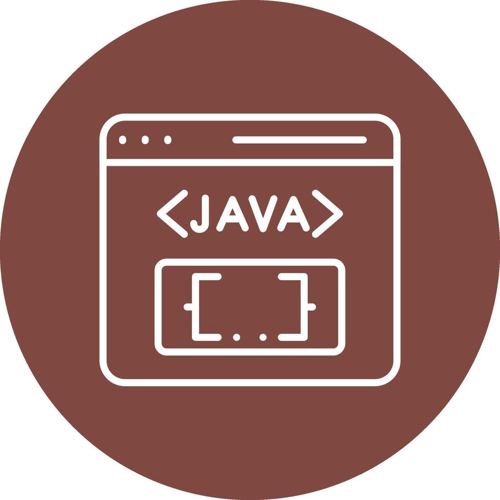 Java Interactive Icon Badge vector