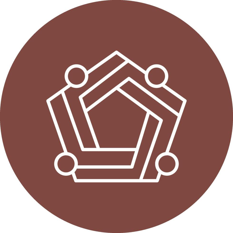 Pentagon App Style Badge vector