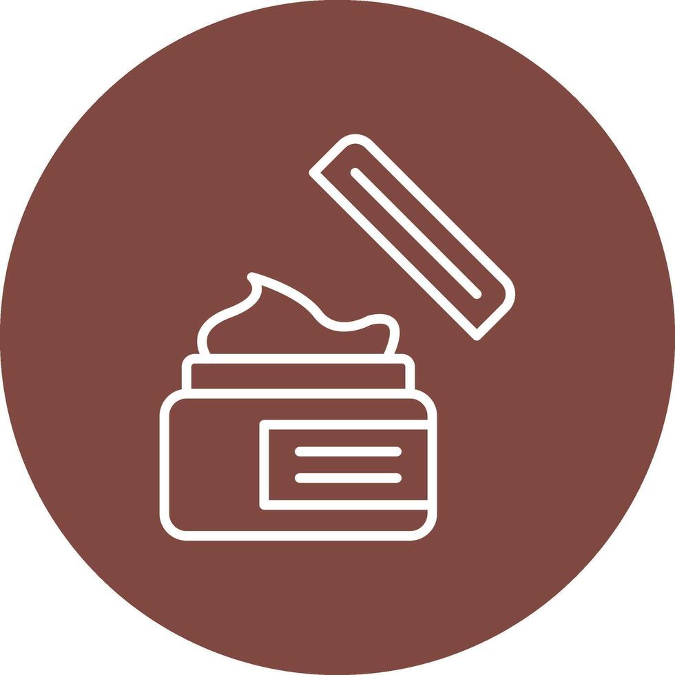 Skin Care Rounded Line Illustration vector