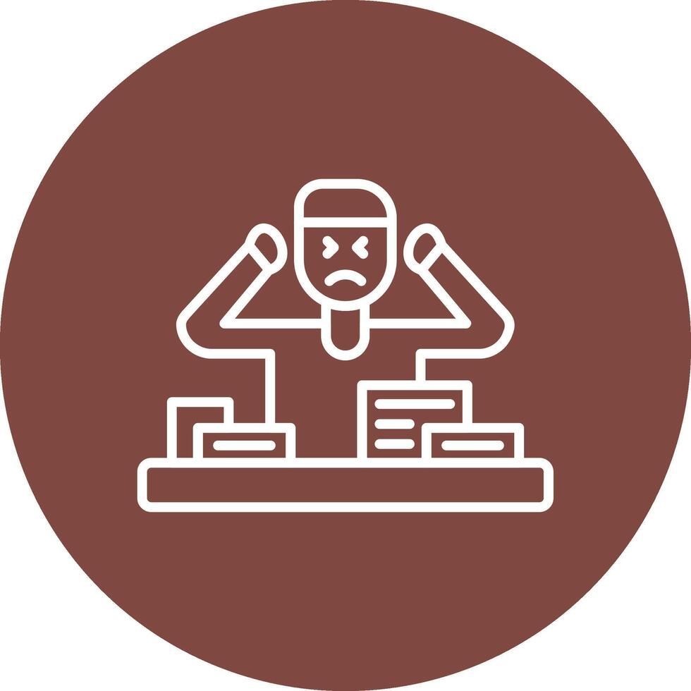 Unorganized Rounded Line Illustration vector