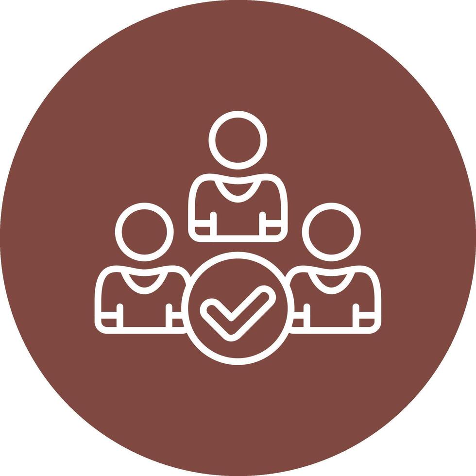 Team Bold Web Icon vector