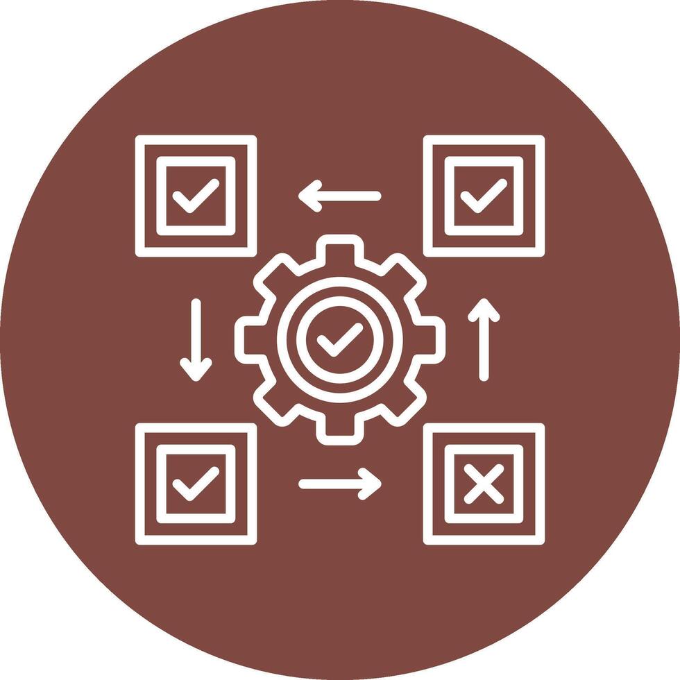 Unit Testing Sleek Graphic Mark vector