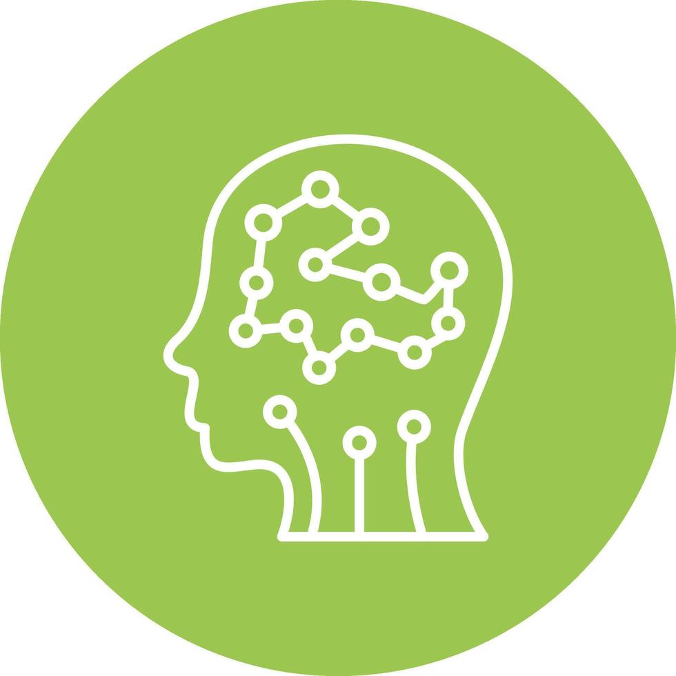 Artificial Intelligence Outline Graphic Design vector