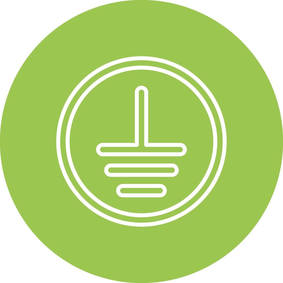 Earthing Responsive Icon Badge vector