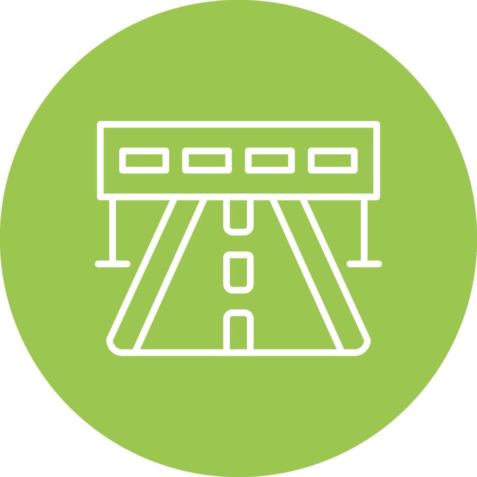 Highway Monochrome UI Visual vector