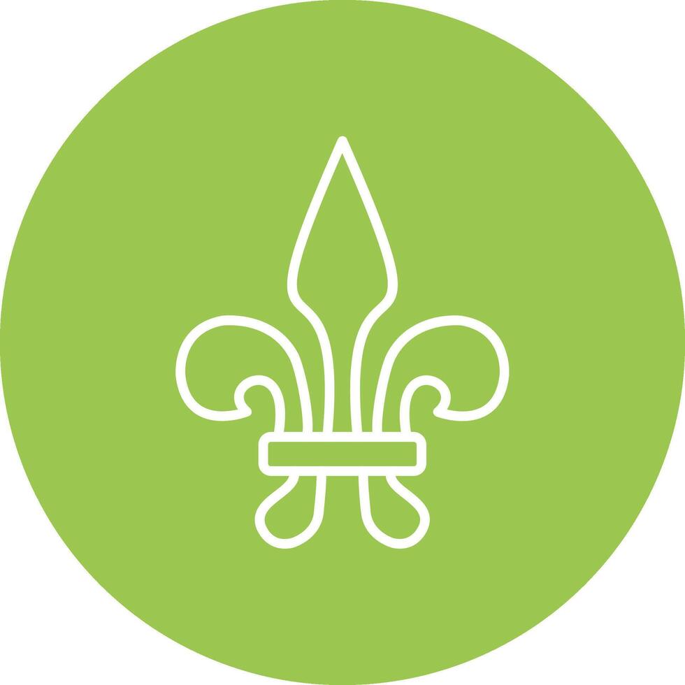 Fleur De Lis Digital UI Element vector