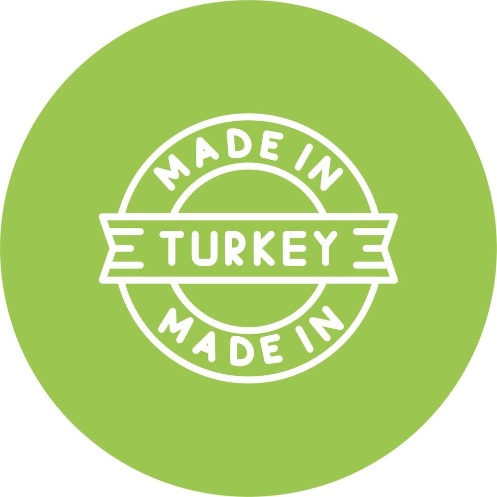 Made In Turkey Simple Motion Design vector