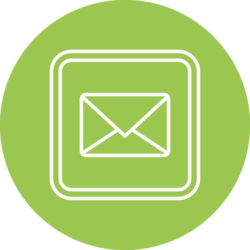 Mail Subtle Shadow Icon vector