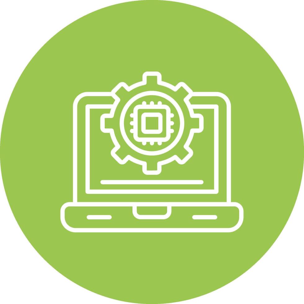 Settings Tech Style Illustration vector