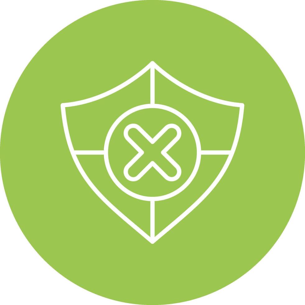 Unsafe Conceptual Line Work vector