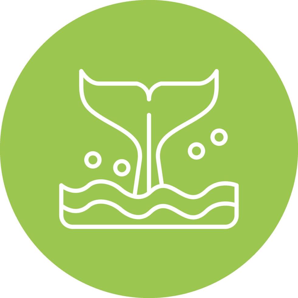 Whale Outline Graphic Design vector